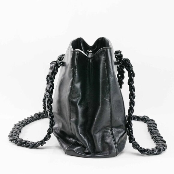 Prada Classic Nappa Chain/Leather Woven Strap Bag - Picture 5 of 16